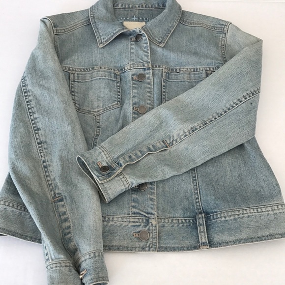 powder blue denim jacket